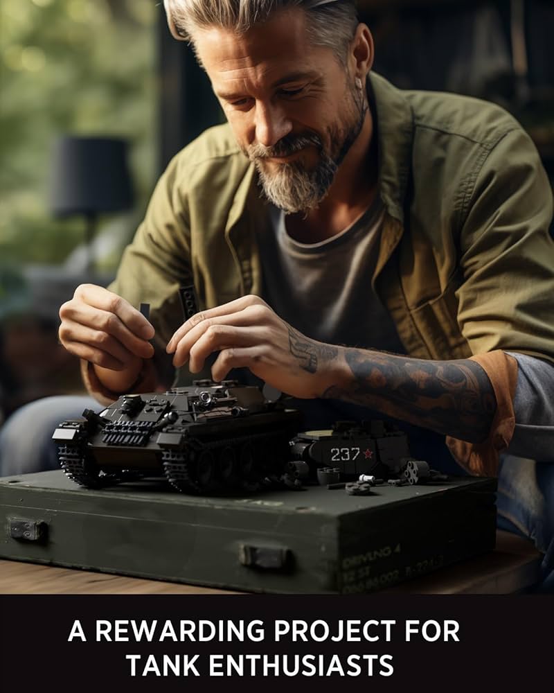 Amazon.com: Nifeliz T34/85 Tank, WW2 Military Tank Building Set